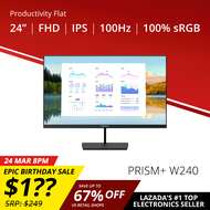 PRISM+ W240 24 IPS 100Hz Productivity Monitor Gaming Monitor [1920 x 1080]