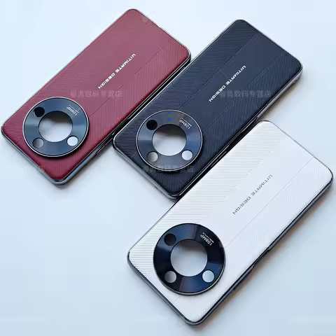 Case For Honor X9d X70 5G Case Luxury PU leather Stripe Full Coverage Plating Back Cover For Honor X
