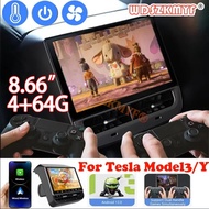 New Style Rear Display 8.66 Inches 4G WIFI Android 13 for Tesla Model Y 3 Entertainment Screen 4G+64