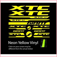 ◶ ▦ ✁ GIANT XTC SLR FRAME DECALS