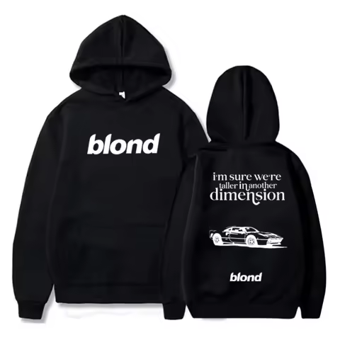 Frank Ocean Blond Album Hoodie Frank Ocean White Ferrari Music Women Men Harajuku Long Sleeve Sweats