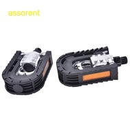 ASS 1 Pair Bicycle Pedal Foldable Road Mountain Bike Flat Pedals Aluminum Alloy Ultra-light