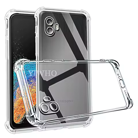 Shockproof Phone Case for Samsung Xcover6 Pro Transparent Clear Silicone Soft TPU Galaxy Xcover Pro 