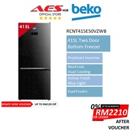 Beko Bottom Fridge 2 Door Refrigerator Inverter 415L Peti Ais 2 Pintu Peti Sejuk 2 Pintu 冰箱 RCNT415E50VZWB