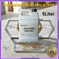 H2SO4 98% Gred Industri – Penulenan Emas & Pembersihan Berat 5L/1L - Magna Chemical