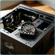 RUN 4D 4P Connector Slim Profile 120mm Computer Fan Optimized Airflow For Cooling