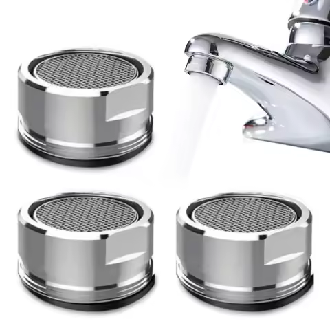 3PCS Brass Water Saving Faucet Tap Aerator M24 Thread Bathroom Faucet Bubbler Stainless Steel Replac