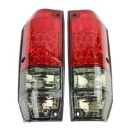 1PAIR Crystal Red Smoke LED Tail Lights Toyota Landcruiser Prado LJ78 KZJ78 LC2 LCII Prado 70 4 Door
