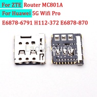 1-10Pcs Sim Card Reader Tray Slot Holder Connector Plug For ZTE Router MC801A Huawei 5G Wifi Pro E68