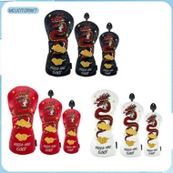 [mojotorw7] Chinese Dragon Golf Wood Headcover Golf Training Supplies Anti Scratch Golf Head