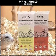 Emily Pets Premium Compressed Wood Shaving / Hamster Chinchilla Small Animals Bedding Flakes 15.5L 1