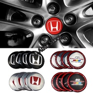 4PCS 60mm 65mm For Honda Mugen Civic City Odyssey Vezel Car Wheel Emblem Tyre Center Sticker Auto Badge Tire Hub Caps Decals Modified Accessories