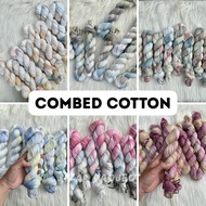KATUN Combed Cotton Yarn Combed Cotton Yarn Cotton Yarn/ OMBRE Hand Dyed Combed Yarn/ Soft Cotton Ya