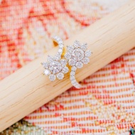 [ PCPY Jewelry ] แหวนเพชรแท้ ใบเซอร์GIA  💎 เพชรGIA น้ำ98 ทองคำแท้9K (ทอง37.5%) มีการ์ดรับประกัน [9KP