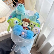 毛毛 sulley 情人節 情人節禮物 怪獸大學 mike 怪獸公司 送禮 公仔 情侶 花束 週年 紀念日 畢業花束 生日禮物 卡通 大眼仔 三眼仔 toy story 反斗奇兵 aliens 胡迪 