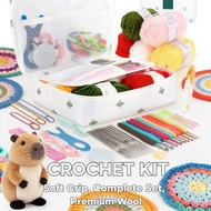 Crochet Embroidery Set Bag Tools Knitting Full DIY Crochet Beginner Tool Set