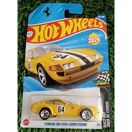 HOT WHEELS FERRARI 365 GTB4 COMPETITION YELLOW LOT Q 2025