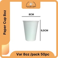 [Special Purchase 1 Box] 8oz Hot Paper Cup | 8oz coffee cup | Cup 8oz | Paper cups | Hot Cup 1 Box W