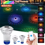 Creative outdoor solar pool light RGB colorful remote control projection light water floating night