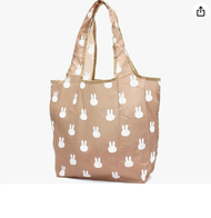 [Sifre] กระเป๋าผ้าพับได้ตัวละคร ECO0408 Miffy หลายหน้าสีดำ Miffy หลายใบหน้าสีขาว Miffy หลายหน้า Moch