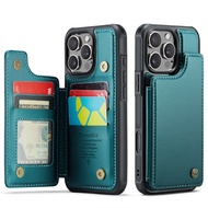 INOVAGEN For Phone 16 Leather Case Wallet with Card SlotRFID Function Phone Case For 16 15 16ProMax 