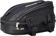 ROUGH & ROAD RR9034 Motorcycle Seat Bag, SS Seat Bag, BF (Butterfly Flap), Carbon, W 8.7 x D 12.6 x 