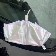 Banniang Preferred 15D Colorful Umbrella Aurora Series High-Value Long-Handled Straight Solid Color 