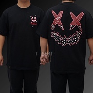 RIC Ricky Is Clown Red Leather Pearl Black Tee Ricky Is Clown Authentic T-Shirt/