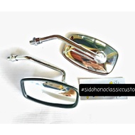 HONDA MOTORCYCLE ACCESSORIES Short c50 mirror thread 14 chromeHONDA cb gl mp tiger vario pcx scoopy 