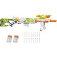 Longstrike Nerf Modulus Toy Blaster with Barrel Extension, Bipod, Scopes, 18 Modulus Elite Darts &amp; 3 Six-Dart Clips