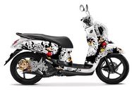 Sticker Full Body Decal  + Stiker dashboard Motor Honda Scoopy Fi Sporty 2012 2013 2014 2015 2016 - 