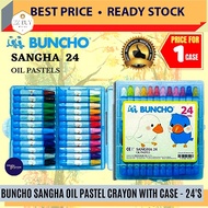 BUNCHO Sangha Oil Pastels Crayon (24'S) / Buncho Crayon / Oil Pastel / Shangha Crayon / Buncho #24 C