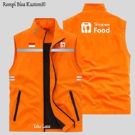 Shopee Food Driver Vest Shopee Food Courier Driver Vest Shopee Food Vest Outdoor, Courier Vest Origi