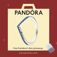 Pandora 100% 925 Silver Jewelry Exquisite Gift Couple Gift Set Pandora Timeless Wish Sparkling Blue 