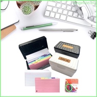 RAN Colored Index Paper Dividers 3x5 Inches Tabbed Cards Ruled Note Card Dividers Lined Pattern Card