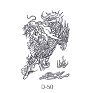 Anubis Herbal Flower Arm Half Waterproof Long Lasting Juice Tattoo Stickers Men Flower Leg Two Weeks