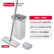 Cây lau nhà tự vắt thông minh chổi lau nhà 360 độ lau sạch khô nhanh Parroti