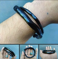 Gelang AKAR BAHAR HITAM kantoran mini KUALITAS LENTUR TERMURAH