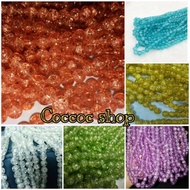 1 string of 55 8mm snow ice cubes in all colors to choose from