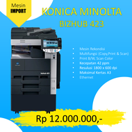 Mesin Fotocopy Import Konica Minolta Bizhub 423 Rekondisi