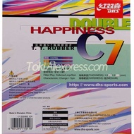 DHS 1 Ac C7 / C-7 Table Tennis Rubber Pips-Out Ping Pong Topsheet OX Sponge /