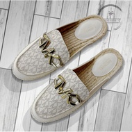 Michael Kors Women Izzy Logo Espadrille Loafer size 6.5 (100% Authentic)