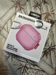 SKINARMA AirPods 4 case Apple AirPods 360度全方位保護殼 粉紅色 90%新舊
