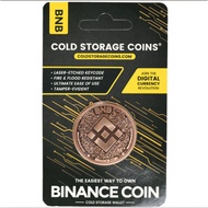Crypto Binance BNB Cold Storage Wallet 1 oz AVDP .999 Fine Cu Copper Bullion Round Coin (Made in Uni