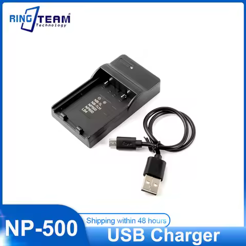 USB Charger for Konica Battery DR-LB4 NP-500 NP-600 DIMAGE 500 530 600 G400 G500 REVIO KD-310Z KD-50