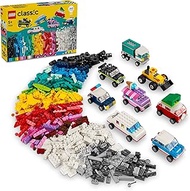 LEGO Classic Creative Vehicles 11036, Colourful Model City Cars and More, Construction-Brick Buildin