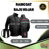 OSIMA / FOXDRY Double Layer Raincoat | Waterproof Rainsuit Baju Hujan Motor | Windbreaker for Bike |