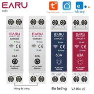 Cầu Dao Thông Minh WiFi Tuya eWeLink MCB 1P+N 63A Tích Hợp Hẹn Giờ Giám Sát Năng Lượng kWh Đo Điện Á