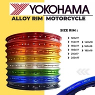 RIM YOKOHAMA ALLOY 160x17 185x17 215x17 250x17 160x18 185x18 rim yokohama silver gold black