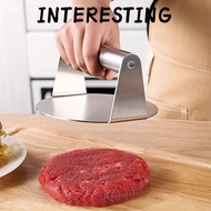 INTERESTING Stainless Steel Grill Press, No Rust Stainless Steel Smash Burger Press, Steak Burger Ro